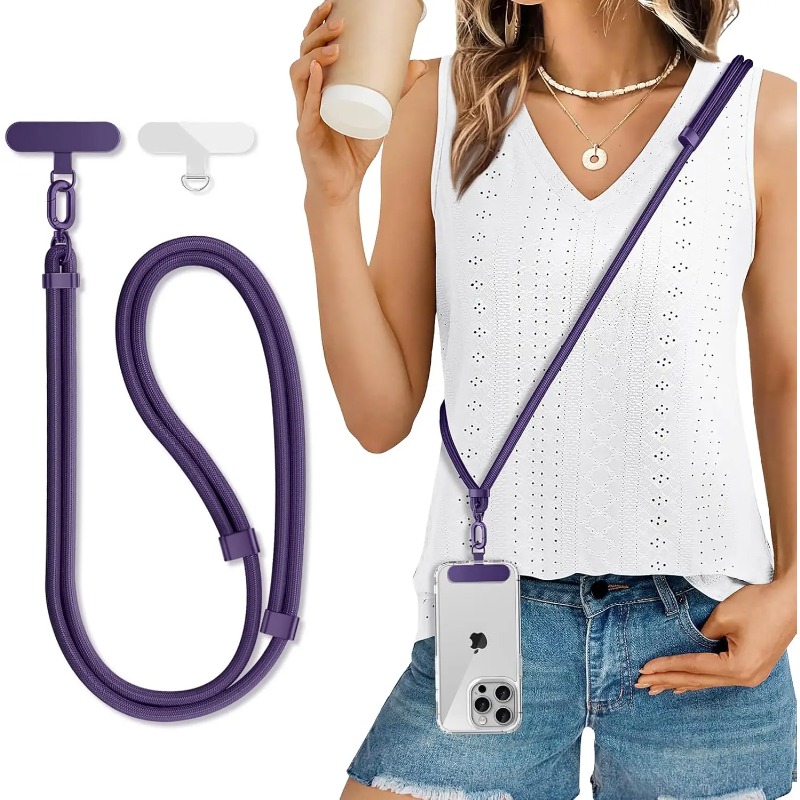 Phone Bag Crossbody - حبل تعليق هاتف عالمي قابل للتعديل،