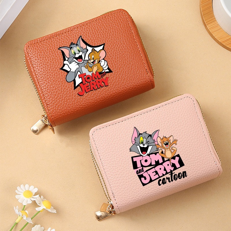 Women Bags Medium Size - محفظة حاملة بطاقات لطيفة بتصميم توم