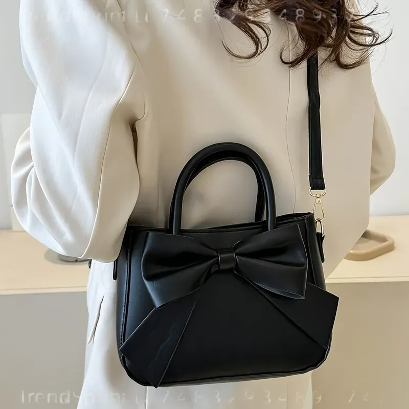 حقيبة يد أنيقة سوداء بفيونكة ل - مراجعة Women'S Bags For Work وسعره