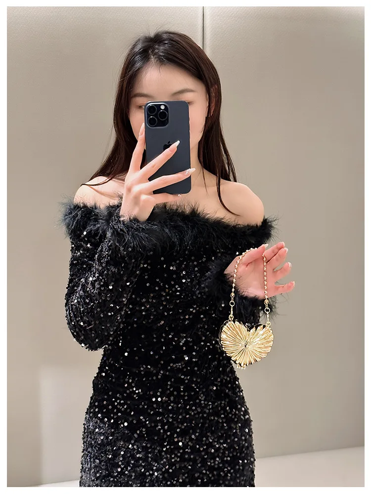 حقيبة سهرة فاخرة بتصميم أنيق ب - مراجعة Women Bags Golden وسعره