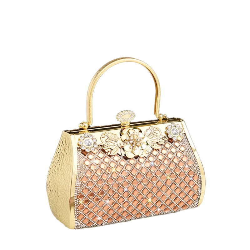 حقيبة سهرة نسائية من الأكريليك - مراجعة Women Bags Golden وسعره