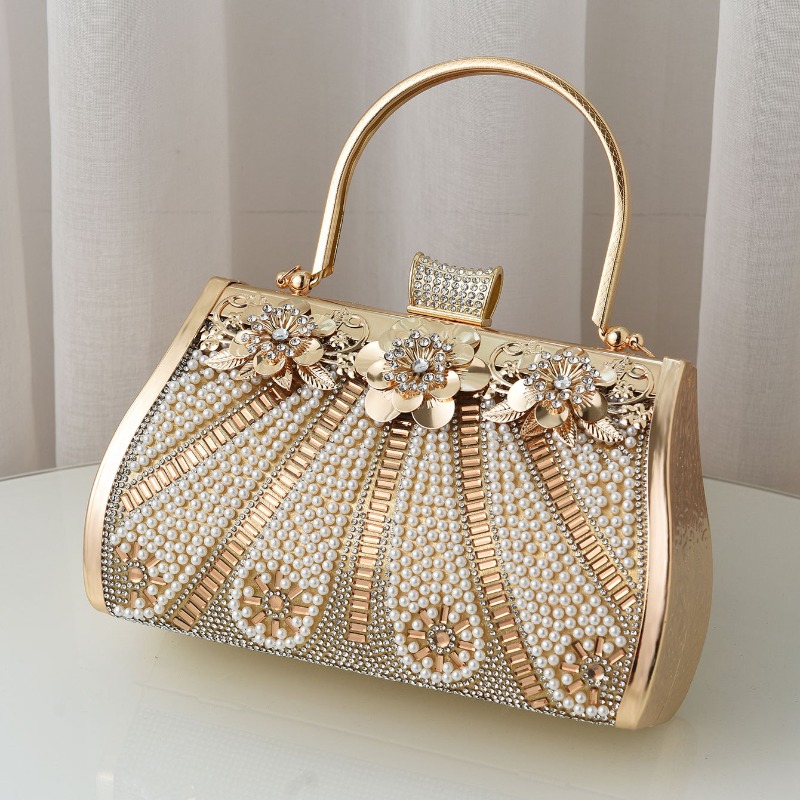 حقيبة سهرة نسائية من الأكريليك - مراجعة Women Bags Golden وسعره