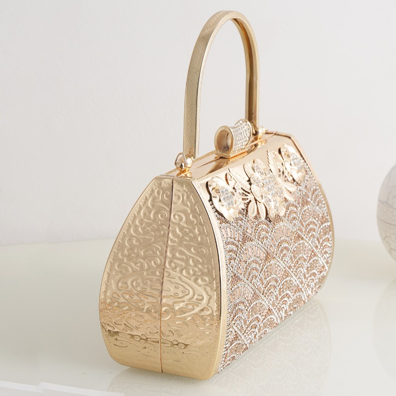 حقيبة سهرة نسائية من الأكريليك - مراجعة Women Bags Golden وسعره