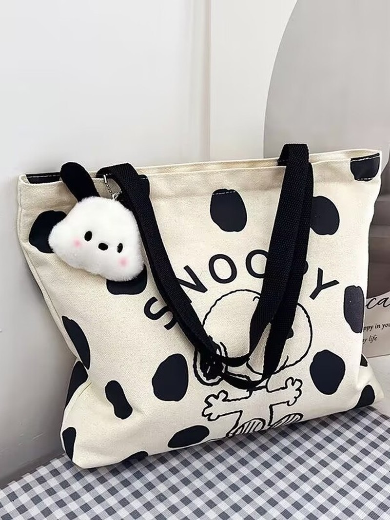 حقيبة كتف قماشية بتصميم سنوبي  - مراجعة Women Bags Medium Size وسعره