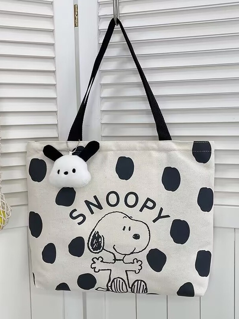 حقيبة كتف قماشية بتصميم سنوبي  - مراجعة Women Bags Medium Size وسعره