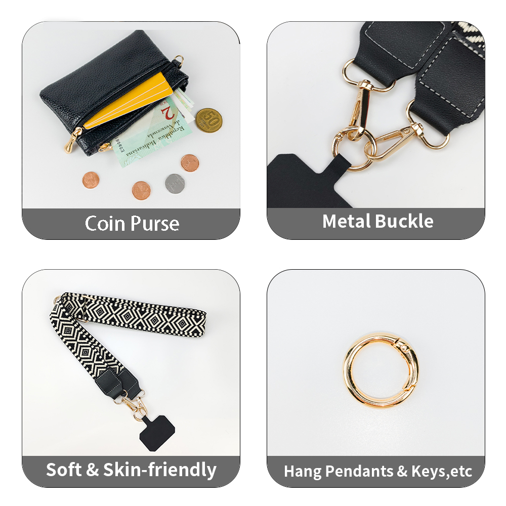 حبل تعليق للهاتف 2 في 1 مع محف - مراجعة Phone Bag Crossbody وسعره
