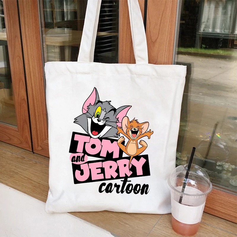 حقيبة قماشية لطيفة بتصميم توم  - مراجعة Women Bags Medium Size وسعره