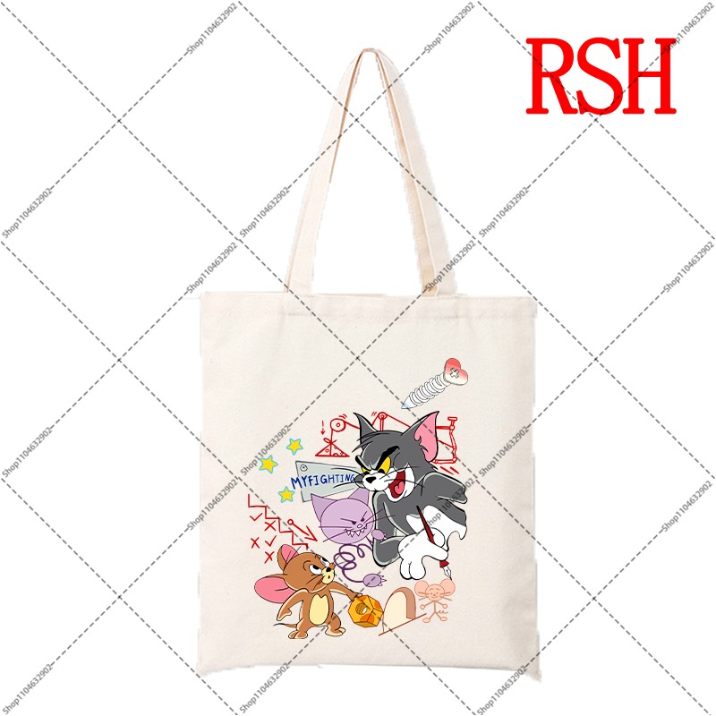 حقيبة قماشية لطيفة بتصميم توم  - مراجعة Women Bags Medium Size وسعره