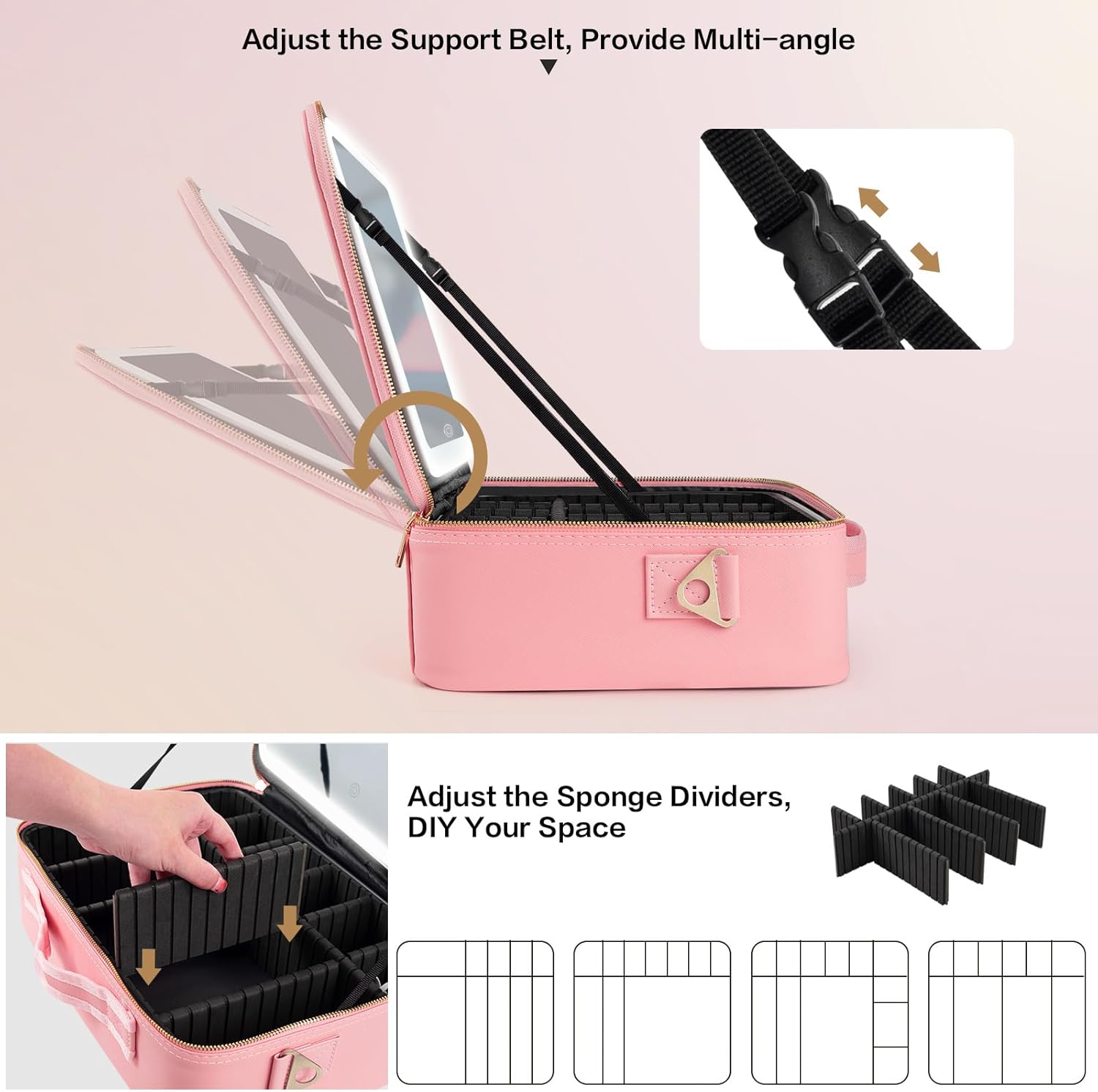 حقيبة مكياج كبيرة السعة 15''×1 - مراجعة Women Bags Medium Size وسعره